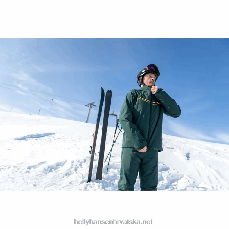 J0HV729 muške legendarne izolirane skijaške hlače muškarci Helly-Hansen duboki fjord