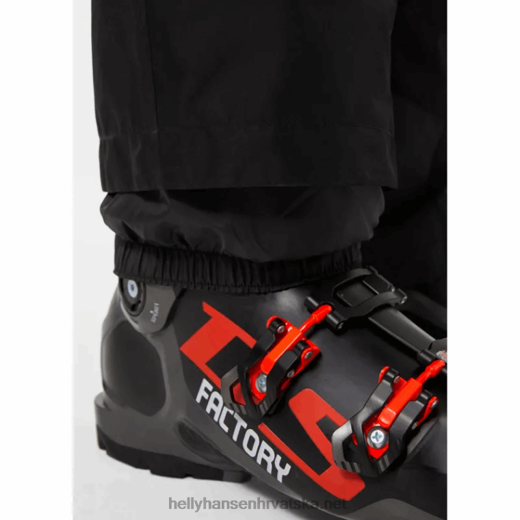 J0HV761 muške skijaške hlače s izolacijom od mećave muškarci Helly-Hansen crno