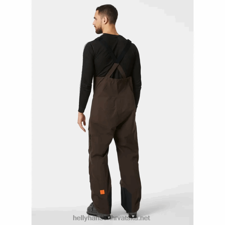 J0HV601 muške ridge infinity bib shell skijaške hlače muškarci Helly-Hansen crno