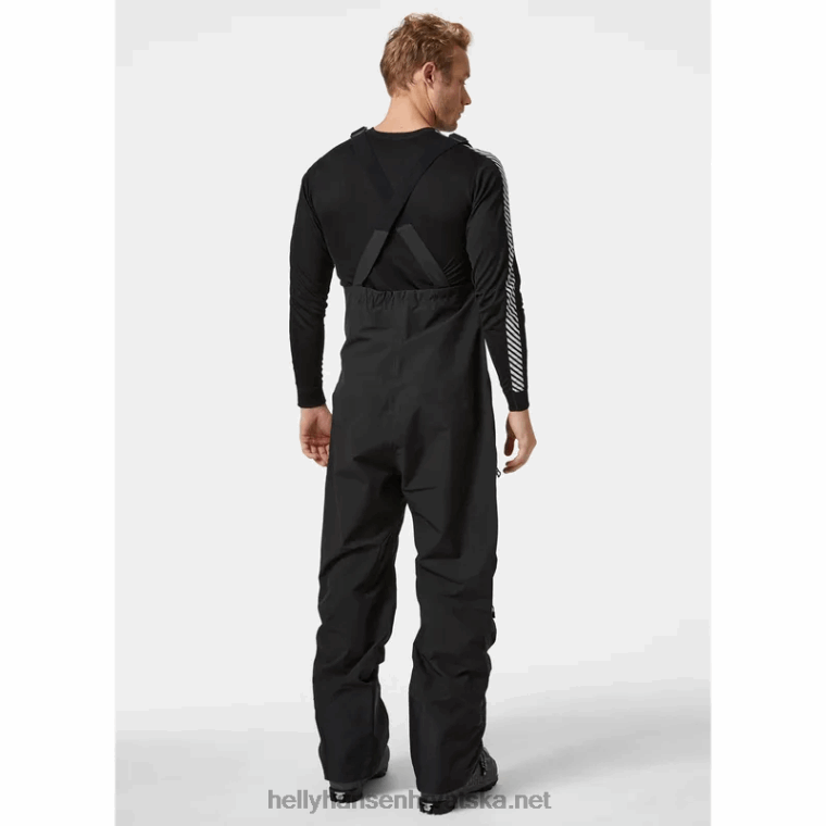 J0HV603 muške ridge infinity bib shell skijaške hlače muškarci Helly-Hansen močvarna jagoda