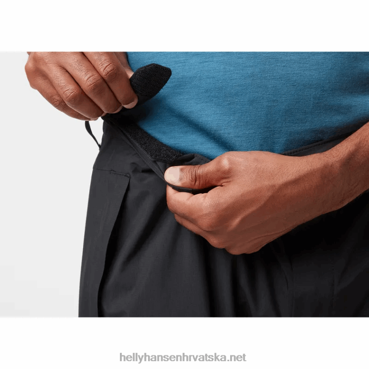 J0HV623 muške verglas 2l ripstop školjkaste hlače muškarci Helly-Hansen crno