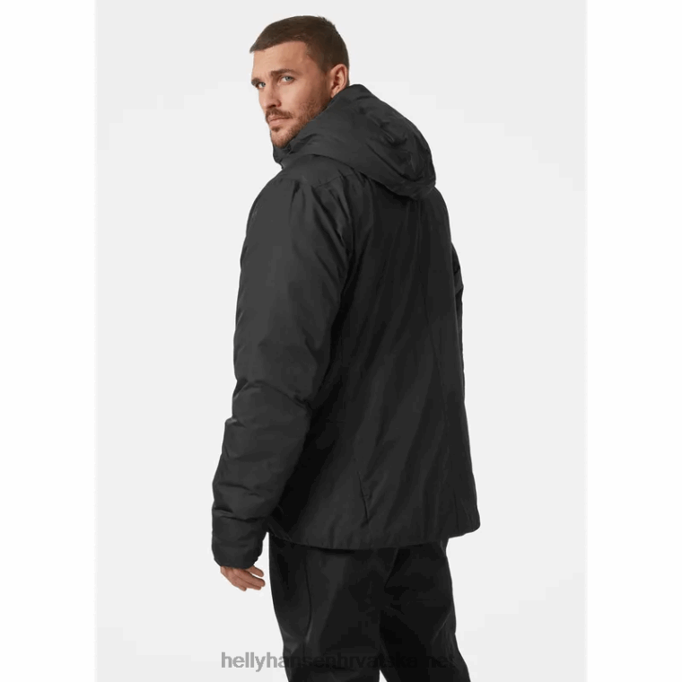 J0HV218 muška lifa pro belay izolirana jakna muškarci Helly-Hansen crno