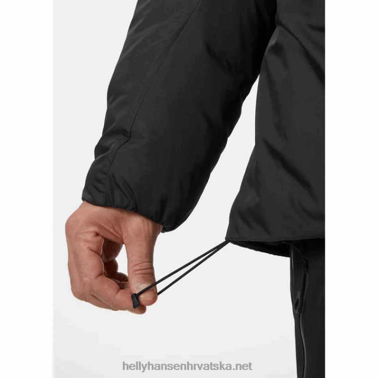 J0HV218 muška lifa pro belay izolirana jakna muškarci Helly-Hansen crno