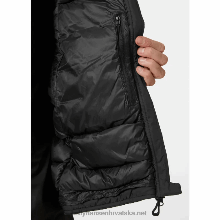 J0HV218 muška lifa pro belay izolirana jakna muškarci Helly-Hansen crno