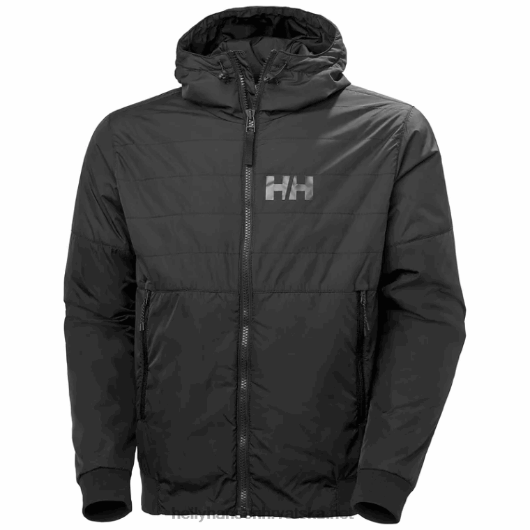 J0HV319 muška aktivna jesenja jakna s izolacijom muškarci Helly-Hansen crno