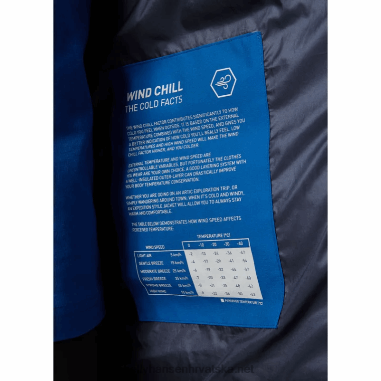 J0HV399 muška patrolna pufnasta izolirana jakna muškarci Helly-Hansen duboki fjord