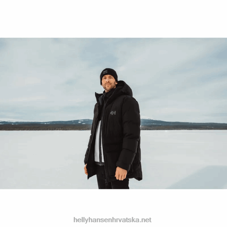 J0HV402 muška patrolna pufnasta izolirana jakna muškarci Helly-Hansen crno