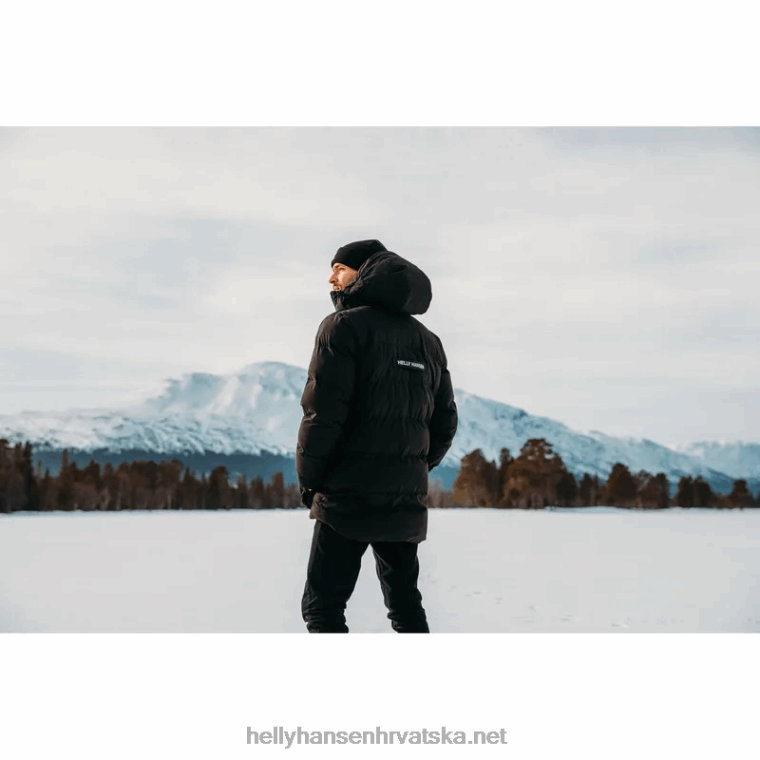 J0HV402 muška patrolna pufnasta izolirana jakna muškarci Helly-Hansen crno