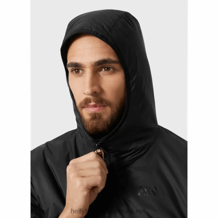 J0HV403 muška patrolna izolirana jakna muškarci Helly-Hansen crno