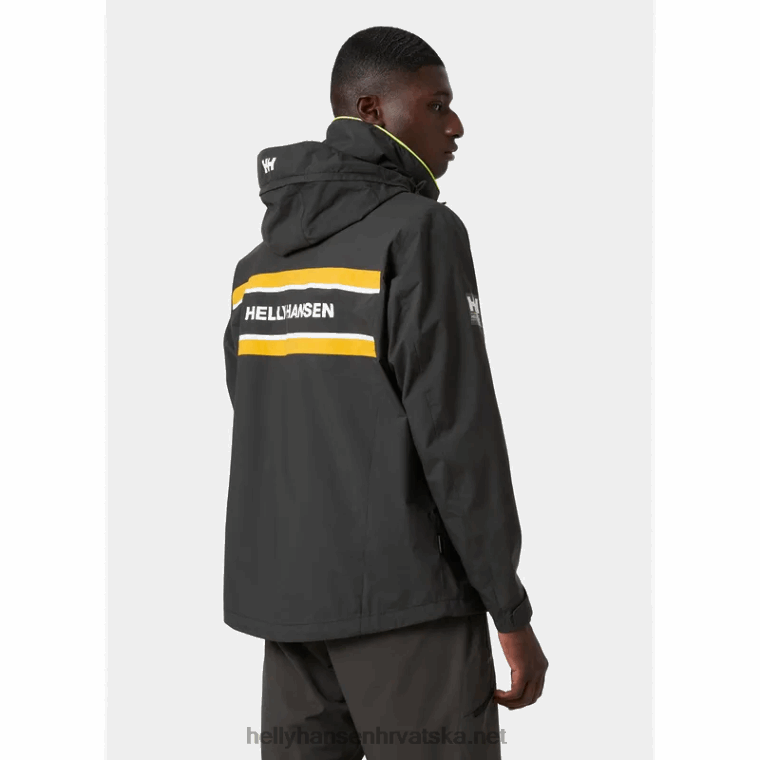 J0HV110 muška Salholm jakna za jedrenje muškarci Helly-Hansen ebanovina