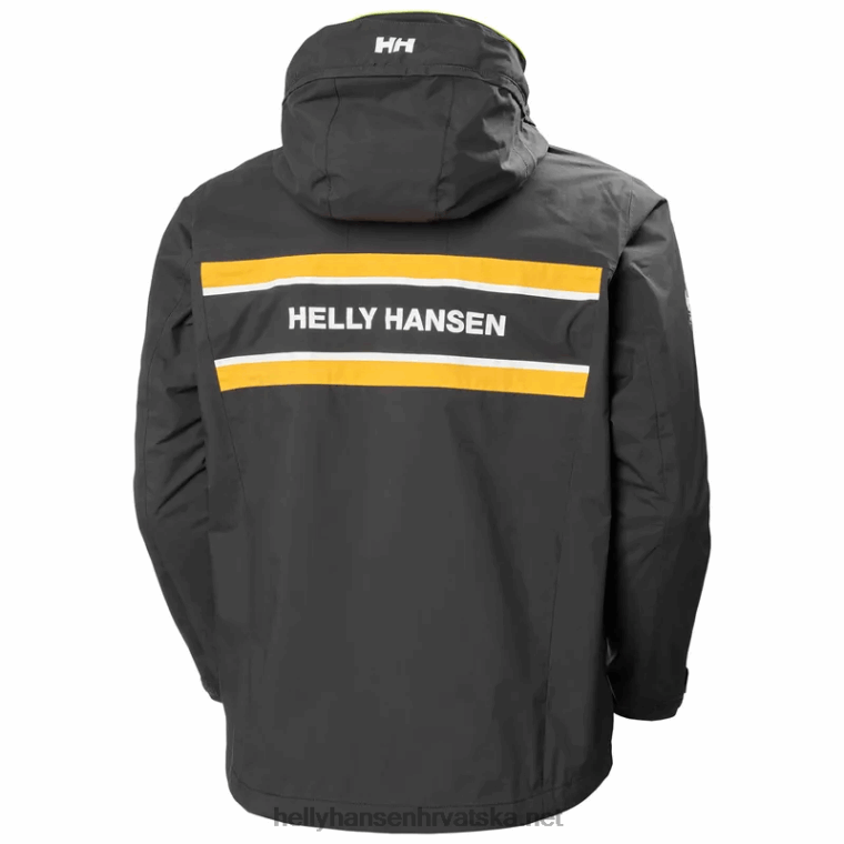 J0HV110 muška Salholm jakna za jedrenje muškarci Helly-Hansen ebanovina