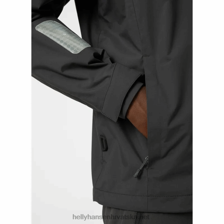 J0HV110 muška Salholm jakna za jedrenje muškarci Helly-Hansen ebanovina