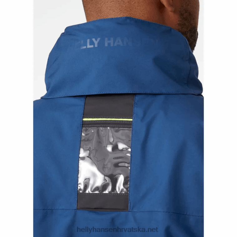 J0HV11 muška jedriličarska jakna s kapuljačom za posadu muškarci Helly-Hansen duboki fjord