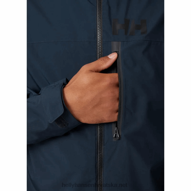 J0HV127 muška hp trkaća jakna za jedrenje muškarci Helly-Hansen mornarica
