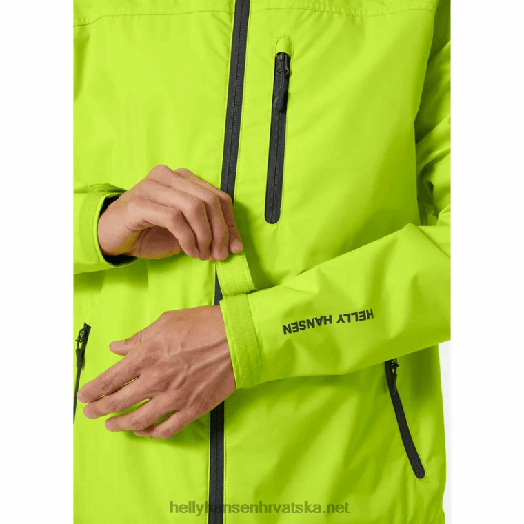 J0HV25 muška jakna za jedrenje za posadu muškarci Helly-Hansen azidno vapno