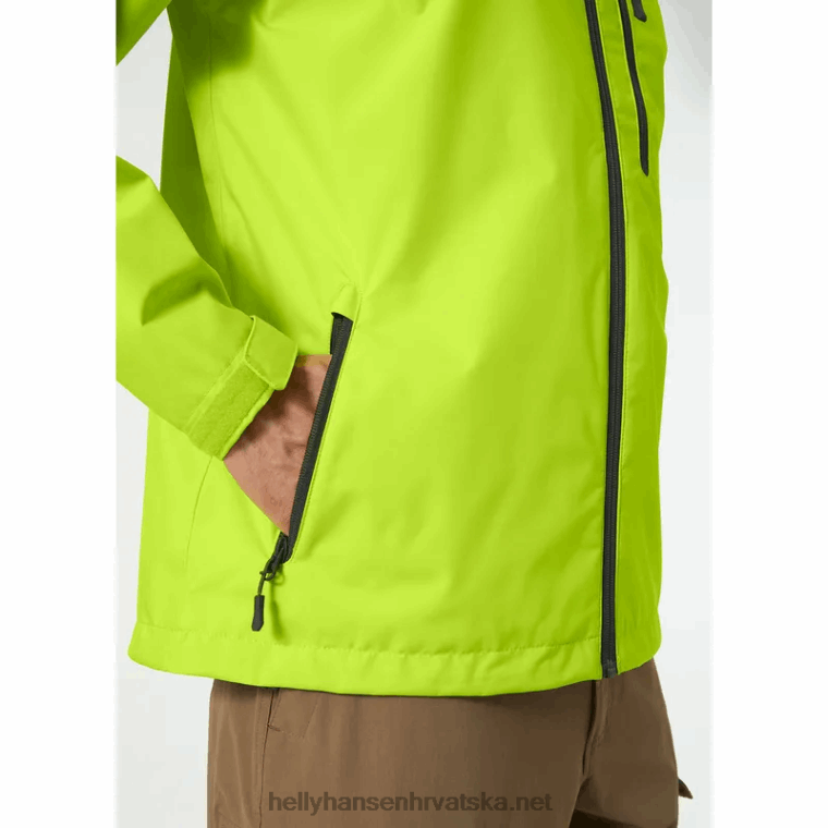 J0HV25 muška jakna za jedrenje za posadu muškarci Helly-Hansen azidno vapno