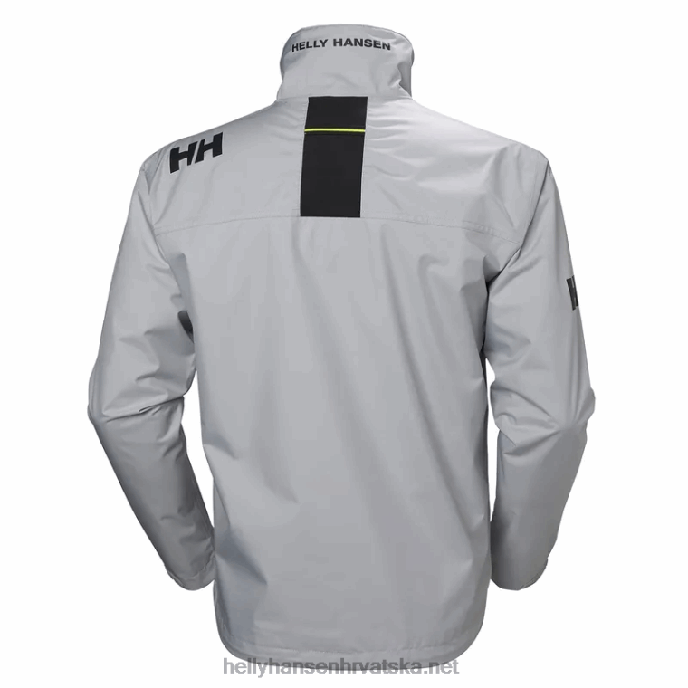 J0HV28 muška jakna za jedrenje za posadu muškarci Helly-Hansen siva magla