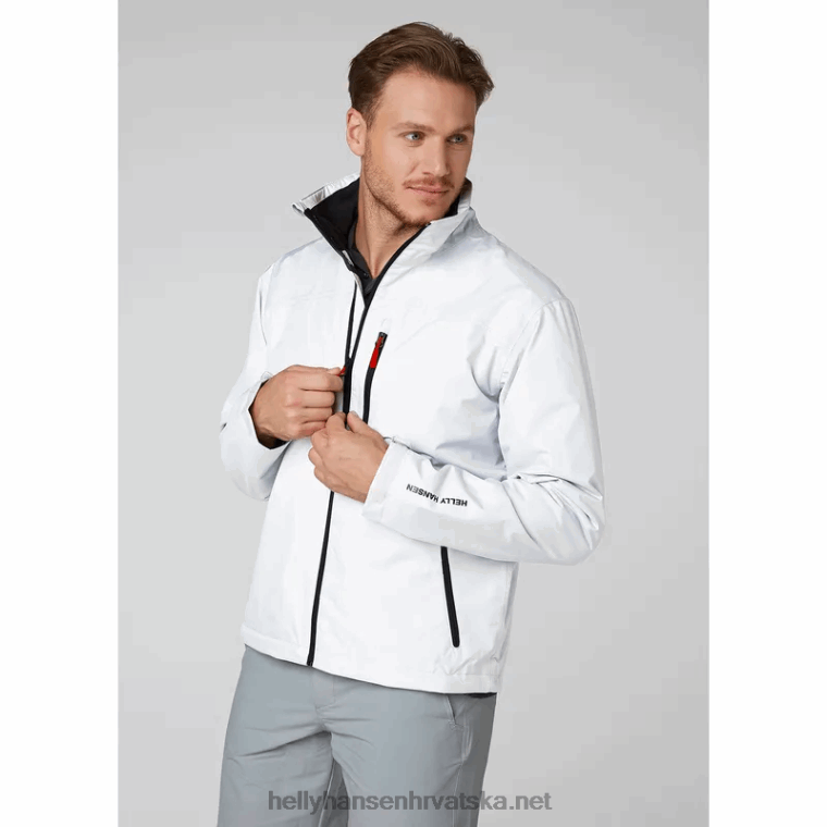 J0HV29 muška jakna za jedrenje za posadu muškarci Helly-Hansen bijela