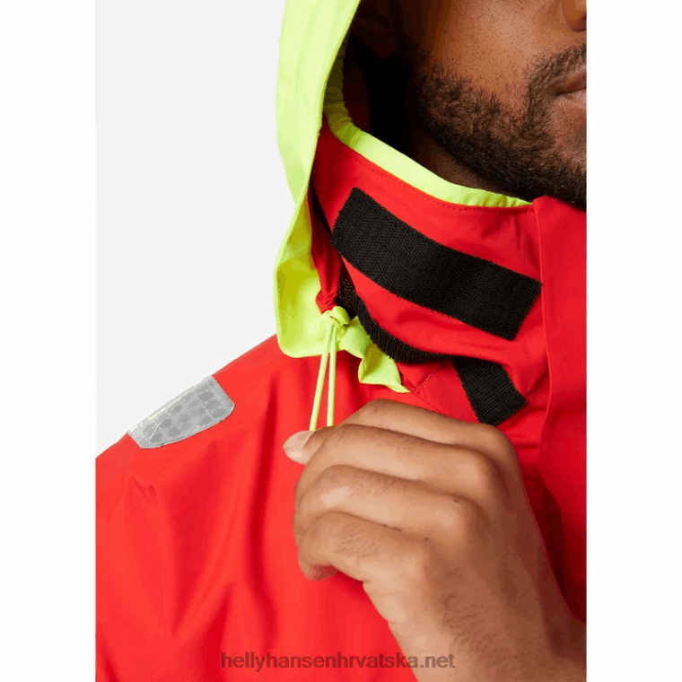 J0HV37 muška skagen jakna za pučinsko jedrenje muškarci Helly-Hansen upozorenje crveno