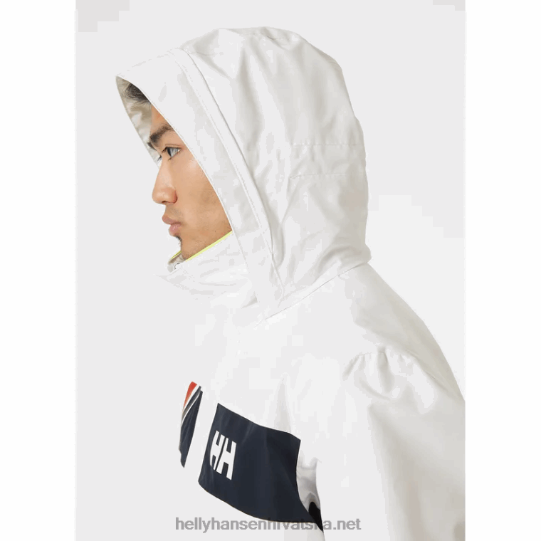 J0HV57 muška jakna za obalno jedrenje Newport muškarci Helly-Hansen bijela