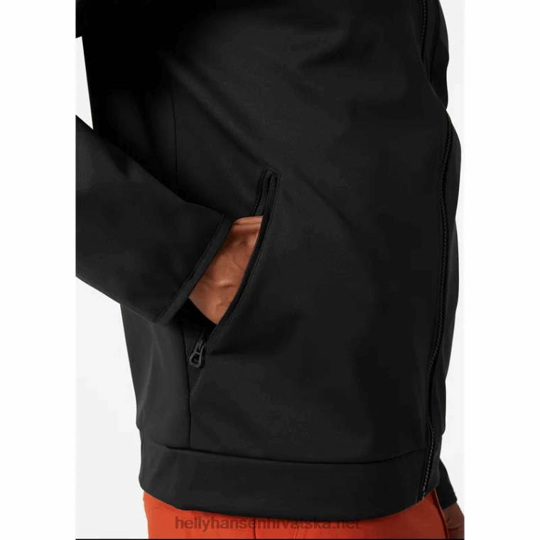 J0HV59 muška hp jakna od flisa otporna na vjetar muškarci Helly-Hansen ebanovina