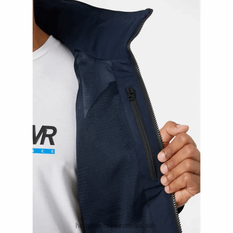 J0HV64 muška jakna za jedrenje hp folija 2.0 muškarci Helly-Hansen mornarica