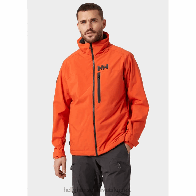 J0HV84 muška jakna za jedrenje hp lifaloft racing muškarci Helly-Hansen patrolni oran