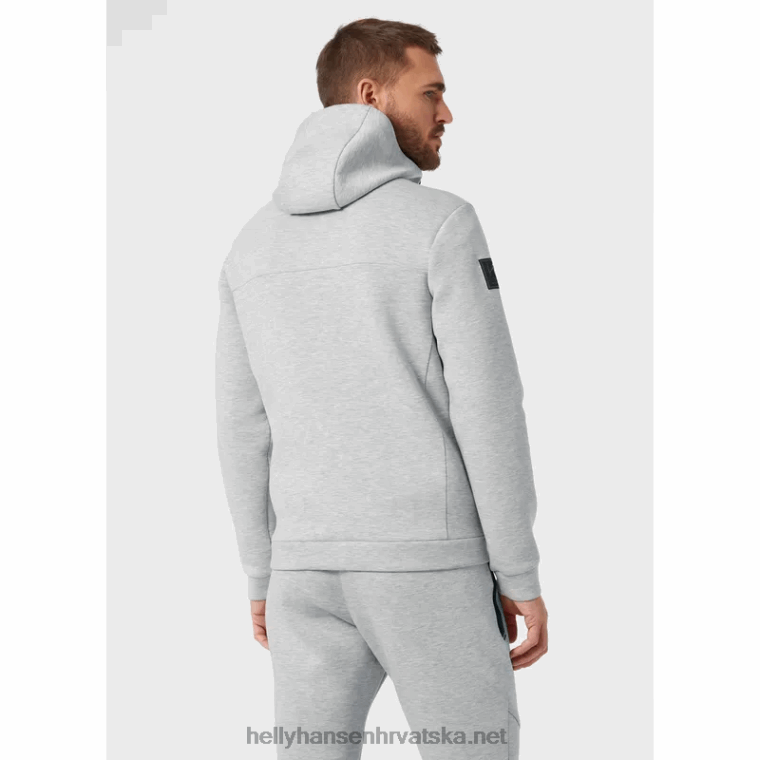 J0HV93 muška hp ocean jakna s patentnim zatvaračem muškarci Helly-Hansen sivi melang