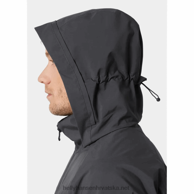 J0HV96 muška hp racing lifaloft jedriličarska jakna s kapuljačom muškarci Helly-Hansen ebanovina