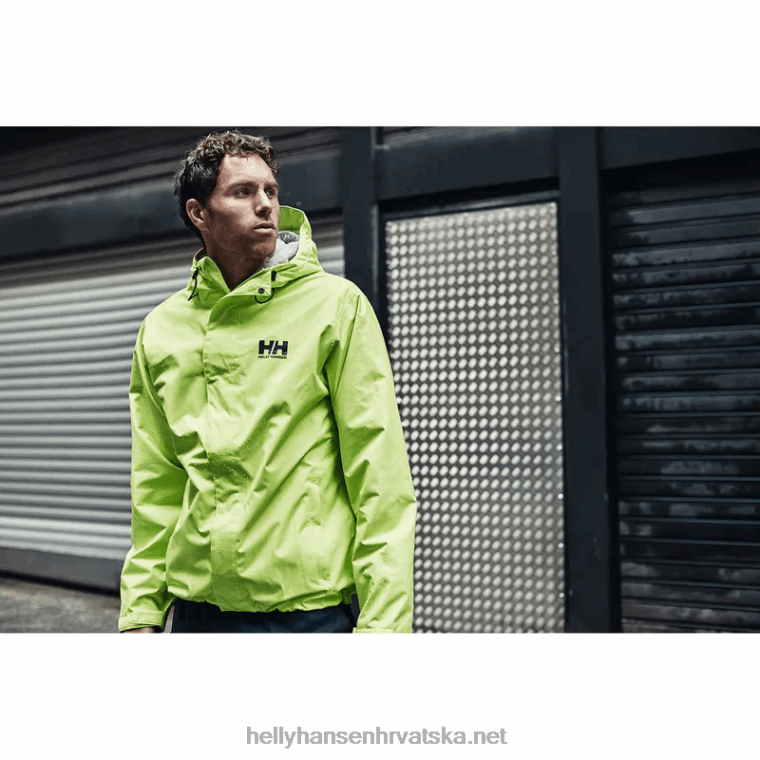J0HV169 muška sedam j kišna jakna muškarci Helly-Hansen drveni ugljen