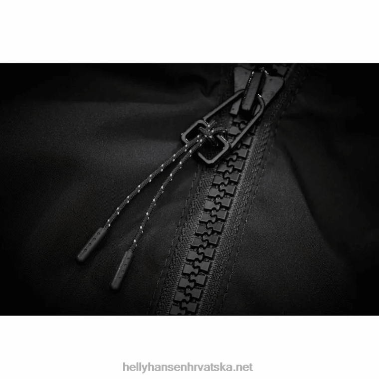 J0HV232 muška kišna jakna s kapuljačom muškarci Helly-Hansen crno