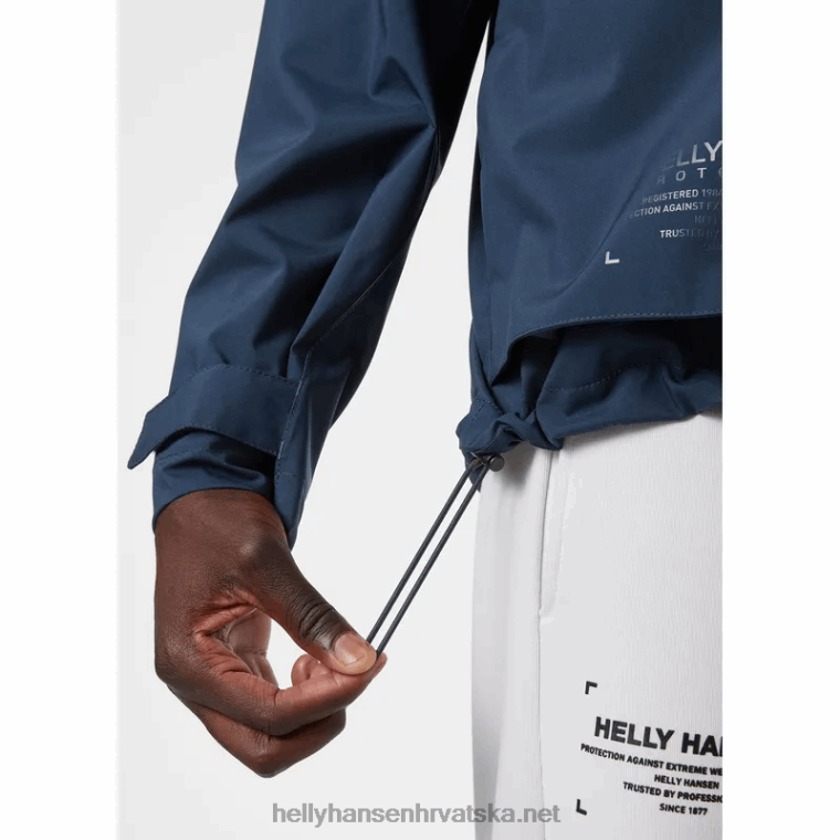 J0HV233 muška kišna jakna s kapuljačom muškarci Helly-Hansen mornarica