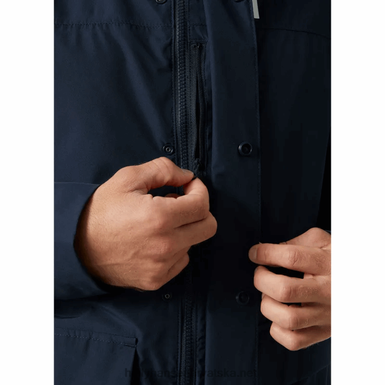 J0HV242 muška t2 utility kišna jakna muškarci Helly-Hansen mornarica