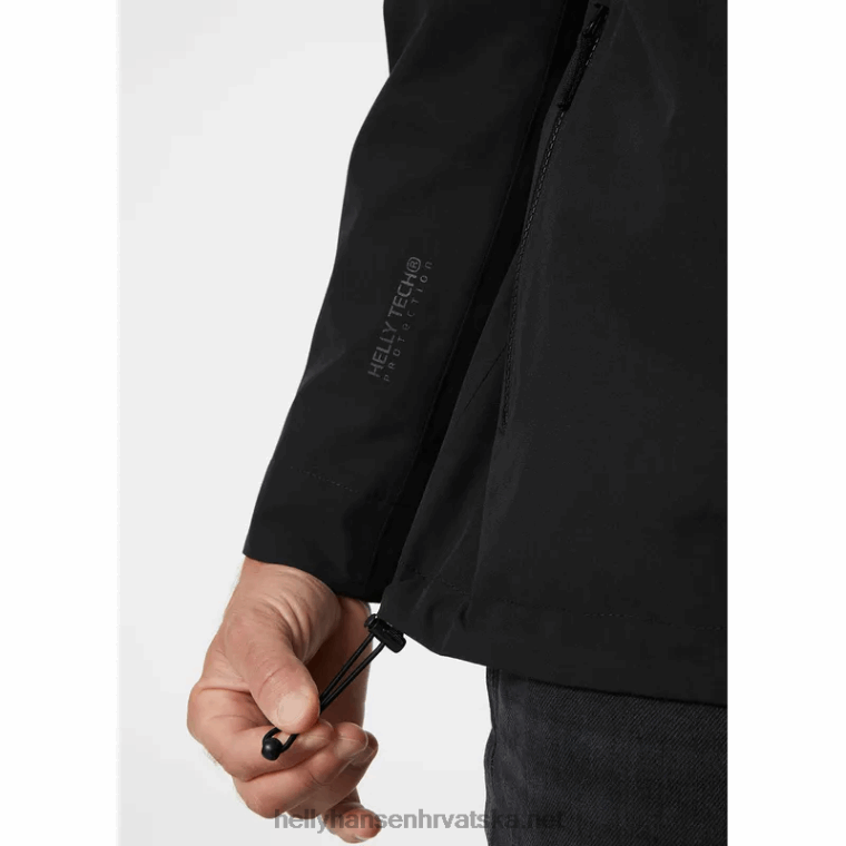 J0HV249 muška urbana kišna jakna muškarci Helly-Hansen crno
