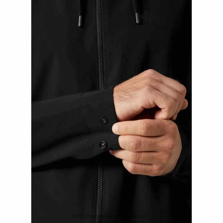 J0HV249 muška urbana kišna jakna muškarci Helly-Hansen crno