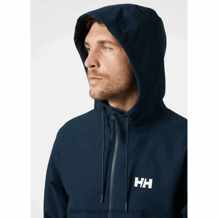 J0HV250 muška urbana kišna jakna muškarci Helly-Hansen mornarica