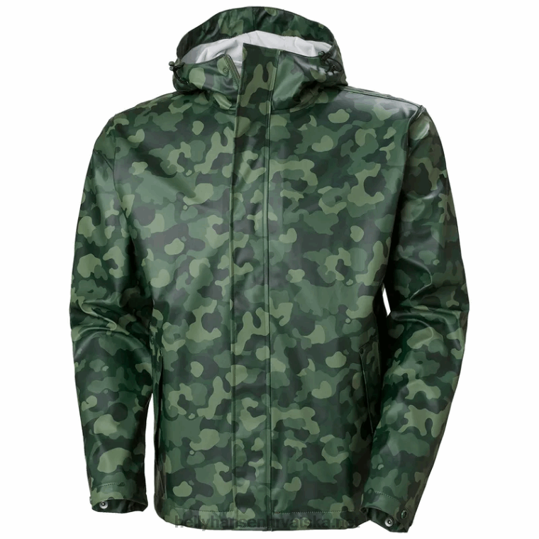 J0HV262 muška kišna jakna od mahovine muškarci Helly-Hansen smreka aop