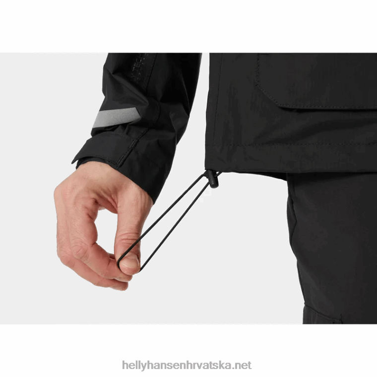 J0HV276 muška patrolna prijelazna kišna jakna muškarci Helly-Hansen crno