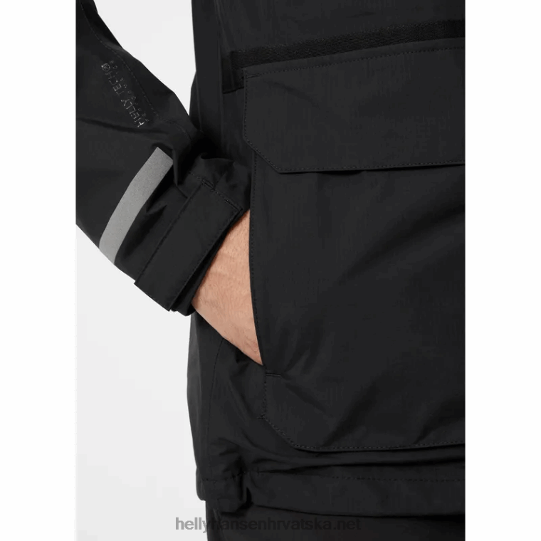 J0HV276 muška patrolna prijelazna kišna jakna muškarci Helly-Hansen crno