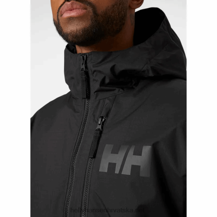 J0HV285 muška belfast 2 jakna za pakiranje muškarci Helly-Hansen crno
