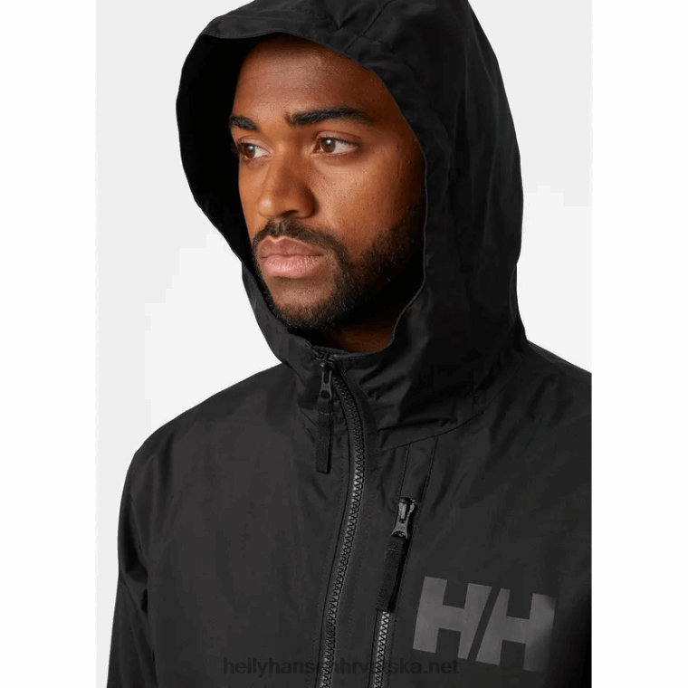 J0HV285 muška belfast 2 jakna za pakiranje muškarci Helly-Hansen crno
