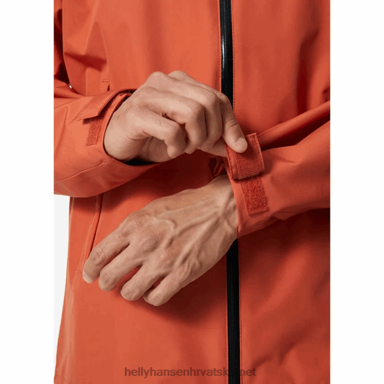 J0HV294 muška aktivna jakna s oceanskim vezanjem muškarci Helly-Hansen terakota
