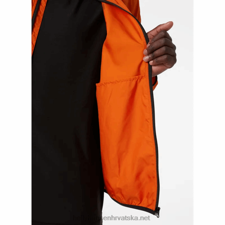 J0HV364 muška juell lagana vodootporna jakna muškarci Helly-Hansen patrolni oran