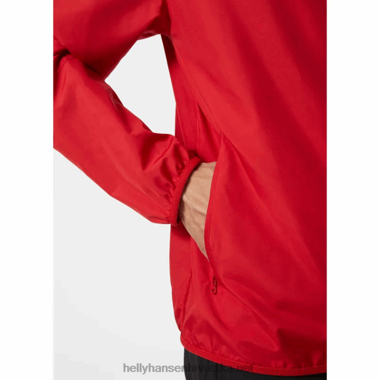 J0HV365 muška juell lagana vodootporna jakna muškarci Helly-Hansen Crvena