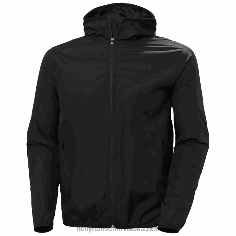 J0HV366 muška juell lagana vodootporna jakna muškarci Helly-Hansen crno