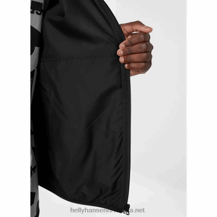 J0HV366 muška juell lagana vodootporna jakna muškarci Helly-Hansen crno