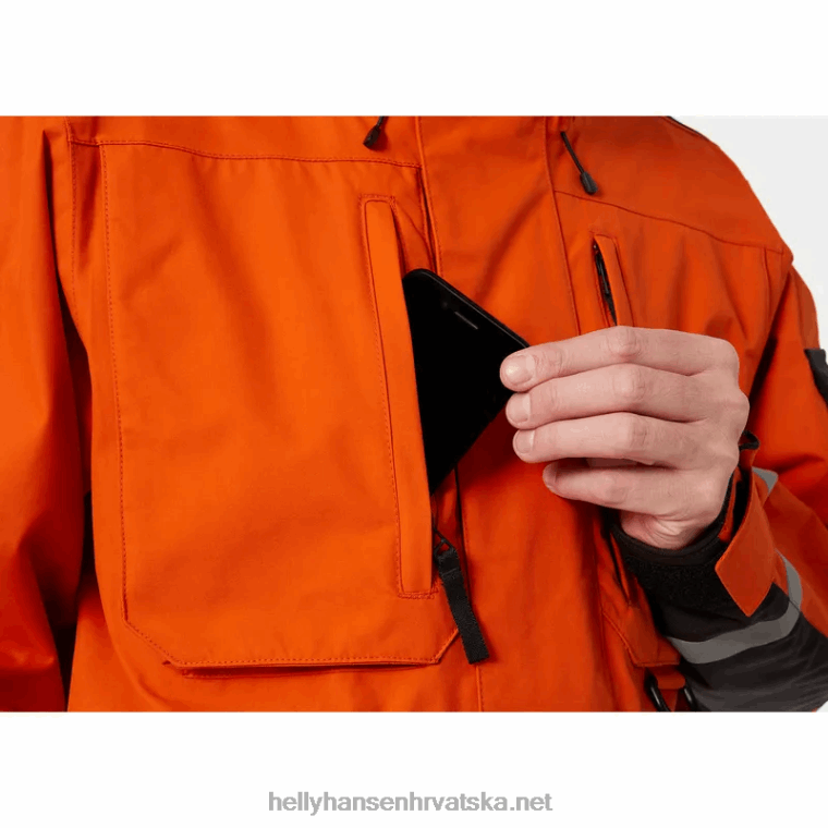 J0HV289 muška arctic prijelazna parka muškarci Helly-Hansen patrolni oran