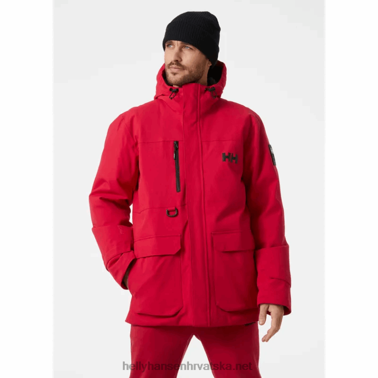J0HV309 muška urbana lab parka muškarci Helly-Hansen Crvena