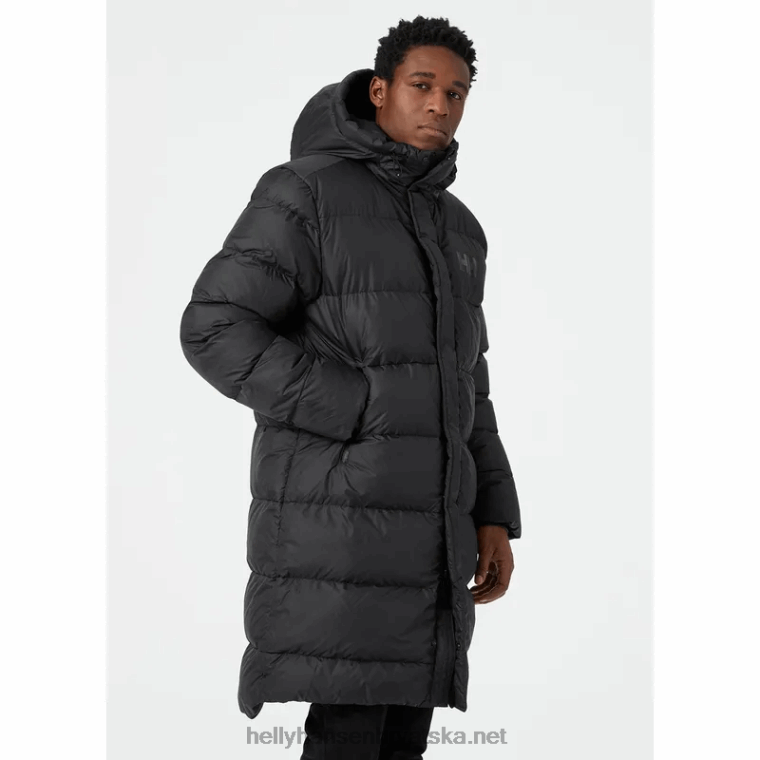 J0HV338 muška aktivna duga zimska parka muškarci Helly-Hansen crno