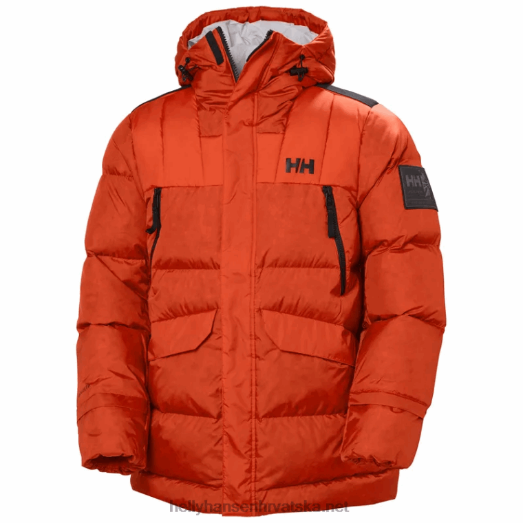 J0HV377 muška arctic patrol down parka muškarci Helly-Hansen patrolni oran